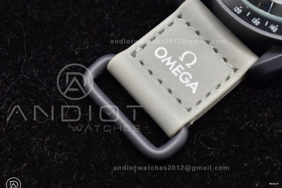 on Nylon Bioceramic Strap Moonwatch Swatch Mission x Omega Quartz Mercury to 1125